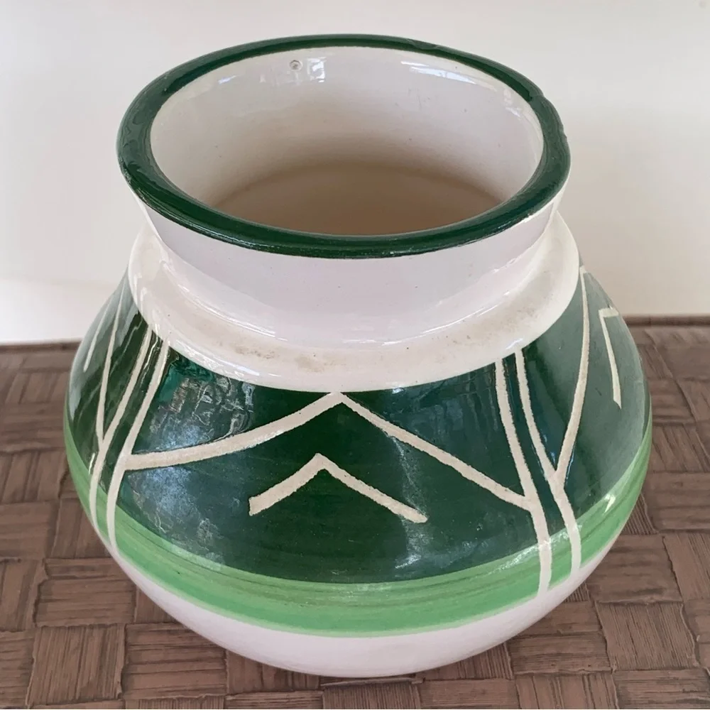 Vintage Signed Mountain Tribal Small Pottery Jar Vase